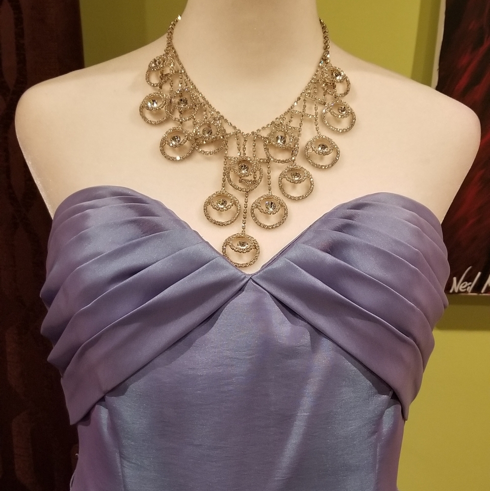 Strapless Custom Design Peplum Dress - Picture 2 of 4